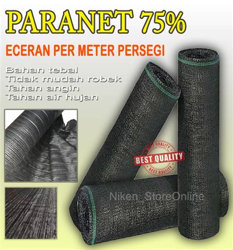 Jual Paranet Shading Net Jaring Paranet Tanaman 75 Eceran Per