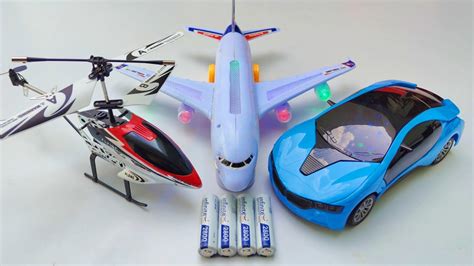 Rc Hx708 Helicopter And 3d Lights Airbus A38O Remote Control Car