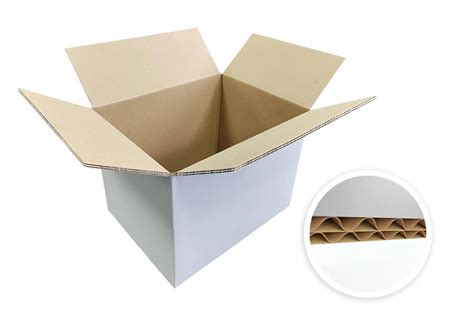 Caisse Carton Blanche Renforc E Carton Blanc R Sistant