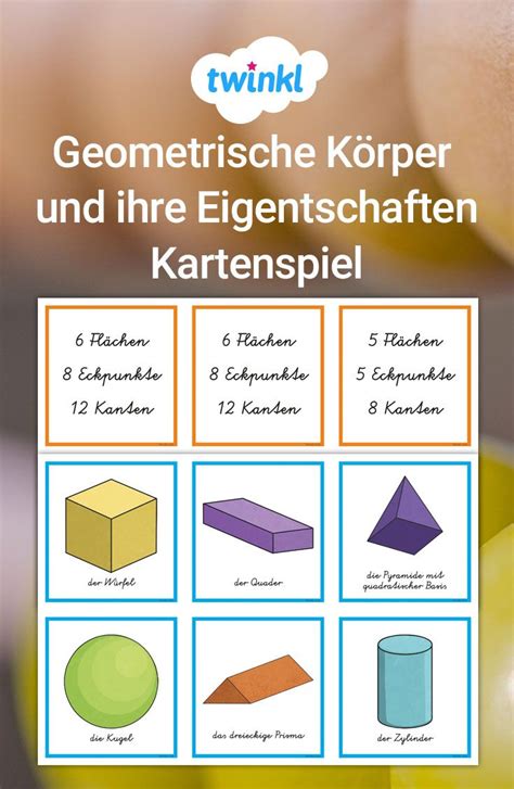 Geometrische Körper Und Ihre Eigenschaften Geometrische Korper Wort