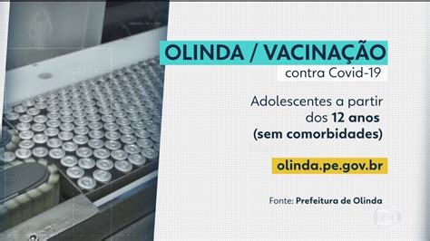 Olinda agenda vacinação contra Covid 19 para pessoas a partir de 12