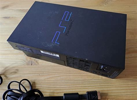 Sony Playstation Ps Fat Schwarz Scph Mit Kabeln Kaufen Auf