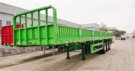 CIMC Open Top Semi Trailer 3 Axle 50 Tons High Side Wall Trailer For Sale