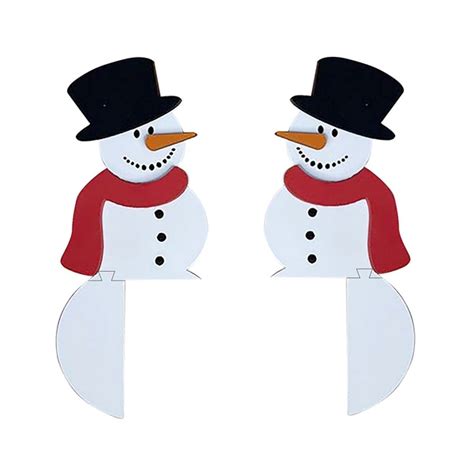 Christmas Door Frame Decoration Cute Santasnowman Door Corner Ornament