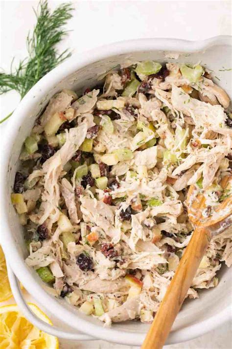 Easy Apple Pecan Chicken Salad Recipe Lauren Fit Foodie