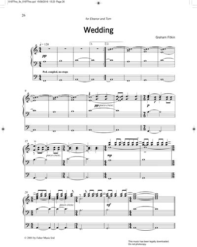 Wedding Sheet Music By Graham Fitkin Nkoda Free 7 Days Trial