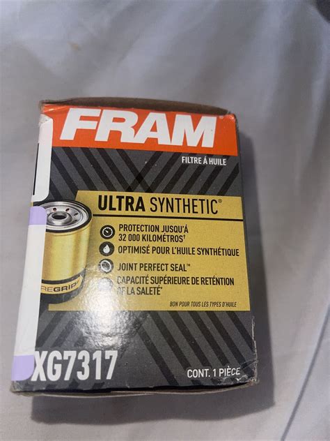 Fram Xg Ultra Synthetic Spin On Oil Filter With Suregrip Ebay