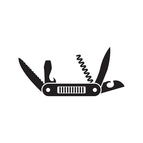 Penknife Icon Vector Vector Art At Vecteezy