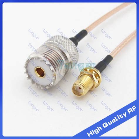 So239 Uhf Female To Sma Female Straight Connector Jack So 239 With 20cm