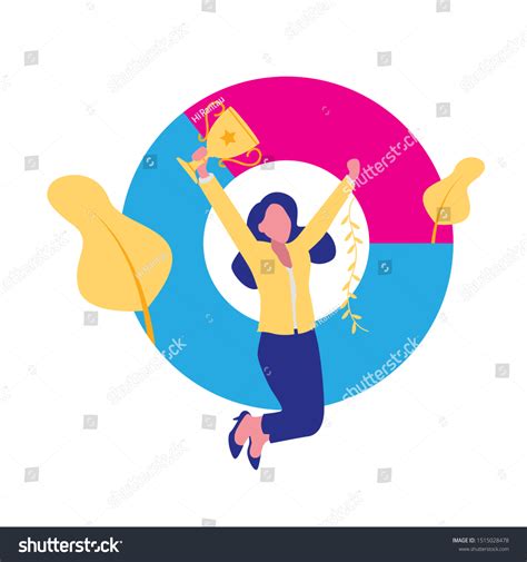 Business Women Flat Vector Illustration Stock Vector Royalty Free