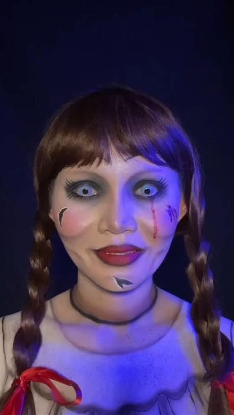 Annabelle Doll Makeup Transformation Tutorial Aivee Kate Creepy