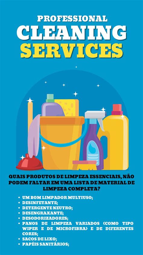 Lista De Material De Limpeza Completa Cleaning Supplies Household Cleaners Cleanses Tattoos