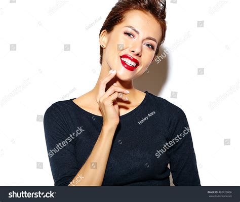 Beautiful Happy Cute Sexy Brunette Woman Stock Photo Shutterstock