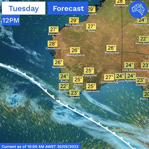 Bureau Of Meteorology Western Australia On Twitter A Cold Front Will