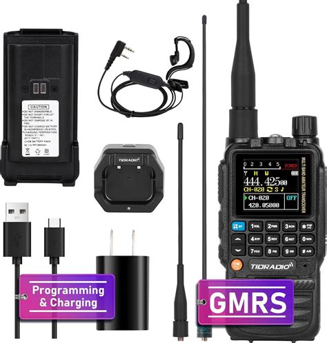 Amazon TIDRADIO TD H3 GMRS Radio Handheld Long Range Multi Band