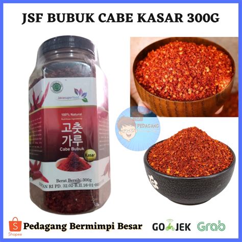 Jual JSF BUBUK CABE KASAR 300G Chili Powder Kasar Cabe Bubuk Kasar