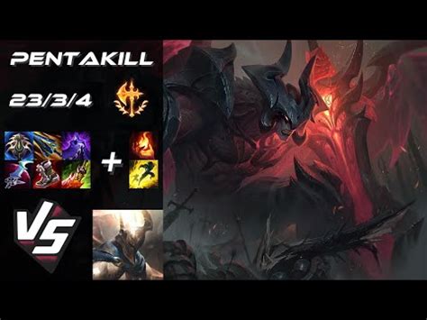 Top Aatrox Vs Pantheon Pentakill Na Challenger Patch Youtube