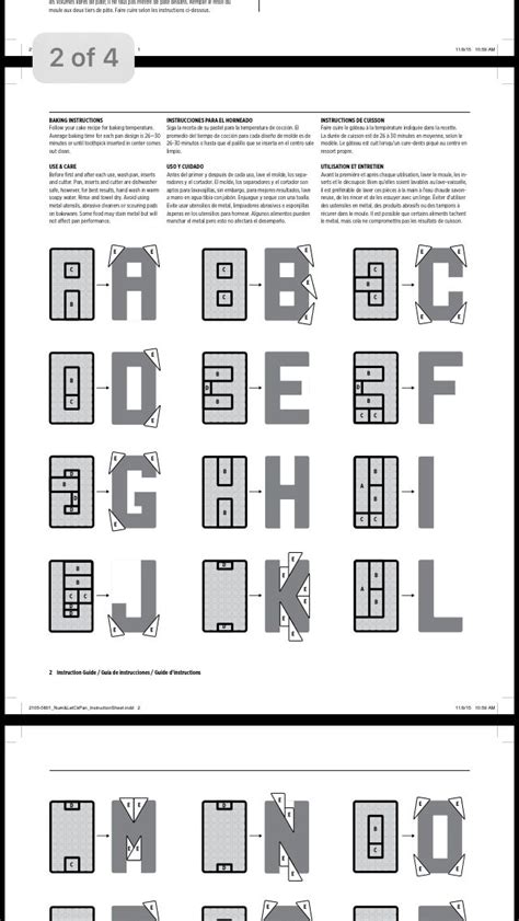 How To Bake Letters A L Using The Wilton Countless Celebrations Pan