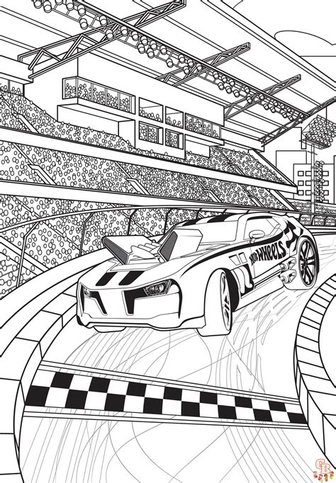 Coloriage Hot Wheels Lib Rez Votre Cr Ativit Avec Des Pages