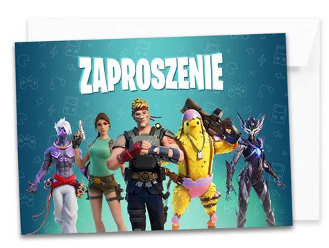 Zaproszenia Urodzinowe FORTNITE Koperta Ktft02 13482815068 Allegro Pl