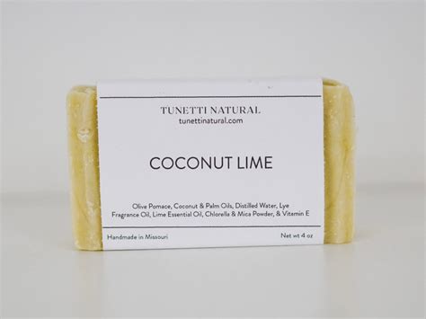 Coconut Lime Bar Soap Tunetti Natural Soap