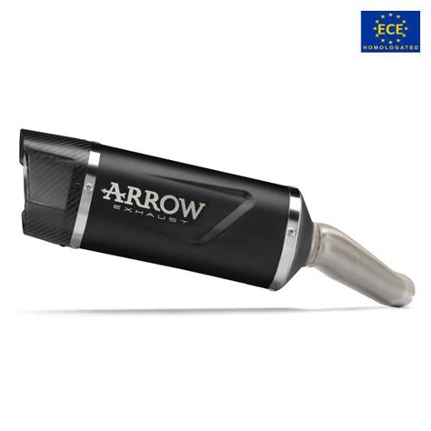 Arrow Exhaust Indy Race Slip On Black Aluminium Approved Cfmoto