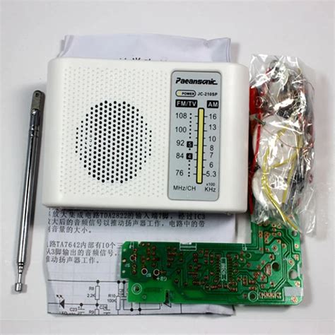 CF210SP Portable FM AM Radio DIY Parts AM FM Stereo Radio Kit DIY