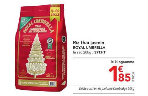 Promo Riz Tha Jasmin Royal Umbrella Chez Metro Icatalogue Fr