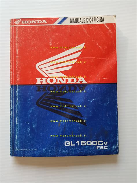 Workshop Manuals Honda Gl C Manuale Officina Italiano Originale