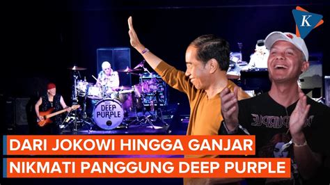 Jokowi Hingga Ganjar Pranowo Turut Menikmati Konser Deep Purple Di Solo