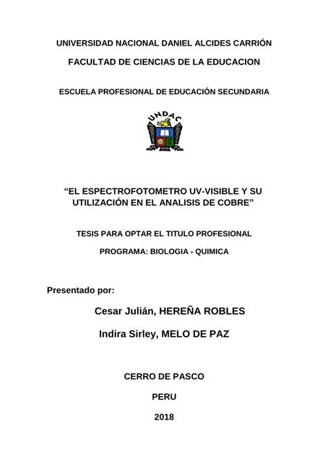 Pdf Universidad Nacional Daniel Alcides Carri Nrepositorio Undac Edu