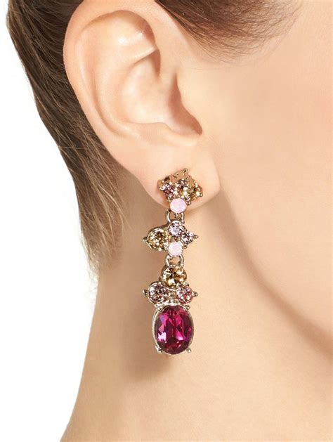 Swarovski Crystal Drop Earring St John Knits Swarovski Crystal