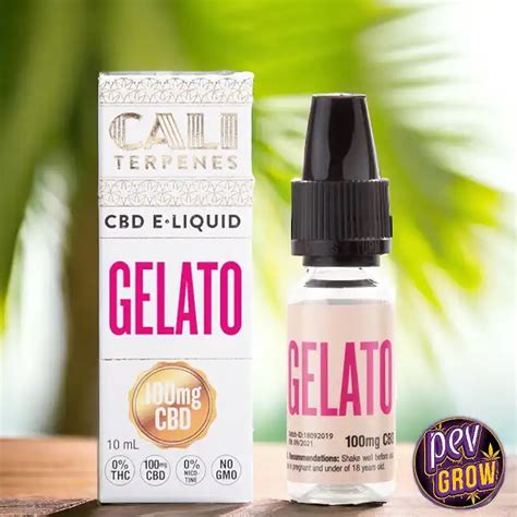 Cbd E Liquid Gelato Buy Vape Juice With Cbd From Cali Terpenes Pev