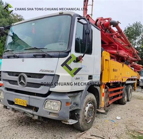 In 2011 Sany Mercedes Benz Chassis 43 Meter Concrete Pump Truck 5