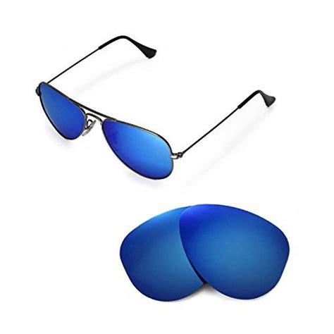 Walleva Replacement Lenses For Ray Ban Aviator Rb3044 Small Metal 52mm Sunglasses Multiple