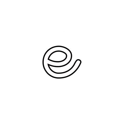 The Letter E In Cursive