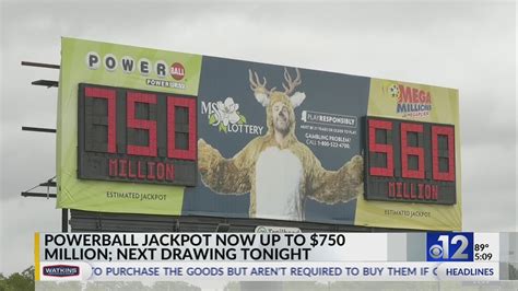 Powerball Jackpot Climbs To 750 Million Ahead Of Wednesdays Drawing