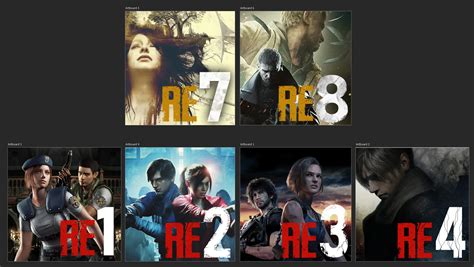 Resident Evil Desktop Icons (1 2 3 4 7 8) at Resident Evil 2 (2019 ...