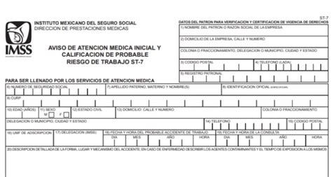 1 Qué es el formato ST 7 del IMSS y para qué sirve