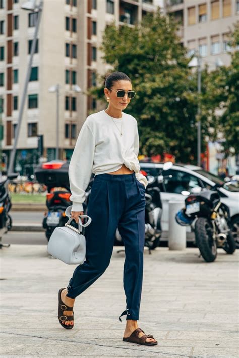 Summer Street Style Trousers And Birkenstocks Best Summer Street Style Inspiration For 2022