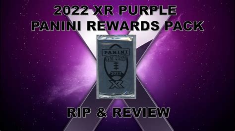 Xr Football Purple Panini Reward Pack First Look Cards