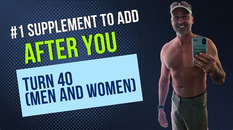 1 Supplement To Take After You Turn 40 YouTube