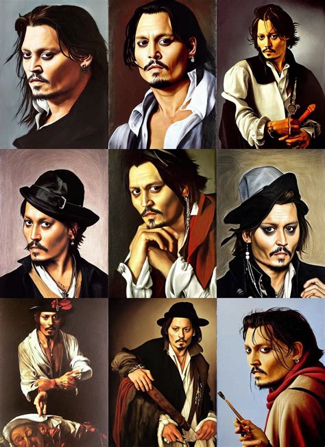 Johnny Depp Painting By Caravaggio Stable Diffusion Openart