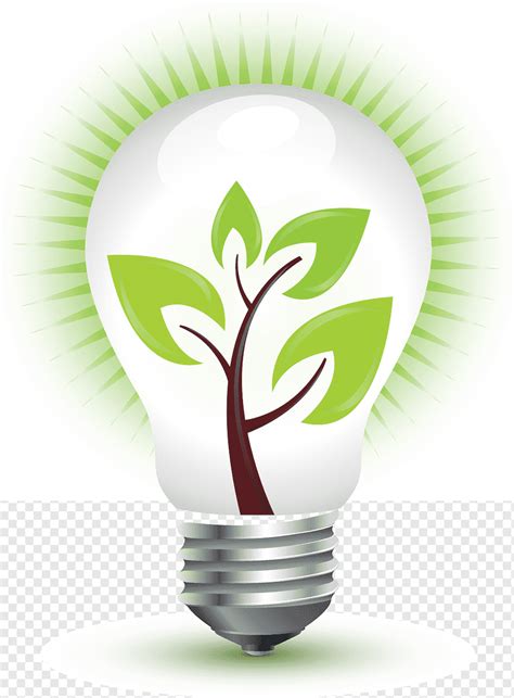 Energia Ideal Verde Bulbo Planta Folha Eco Bio Png Pngwing