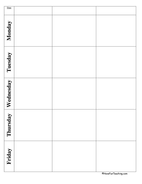 Blank Lesson Plan Template By Teach Simple