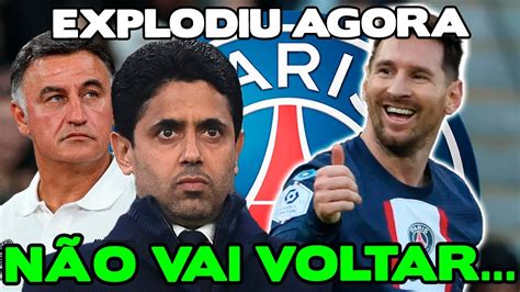 Explodiu Agora Diretoria Confirmou Messi N O Volta Pro Psg Youtube