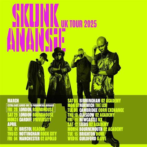 Skunk Anansie Uk Tour Line Up