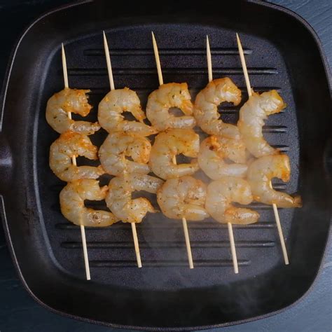 Grilled Garlic Herb Shrimp Cheekykitchen