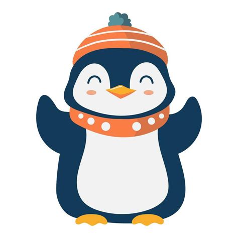 cute penguin winter vector illustration 29453041 Vector Art at Vecteezy