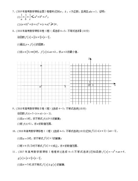 【2022高考必备】2012 2021十年全国高考数学真题分类汇编（理科） 不等式选讲（精解精析） 教习网试卷下载